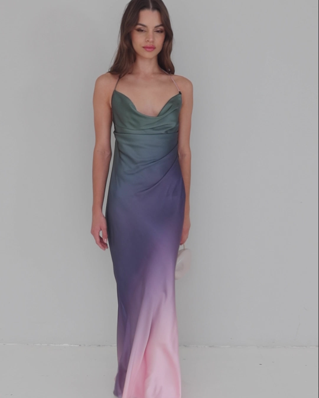 Piscis Maxi Dress Blue